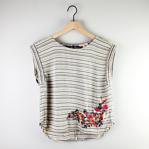 GB girls Other - Gb girls striped floral blouse top xl